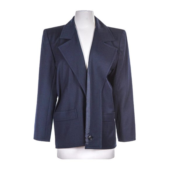 Yves Saint Laurent Rive Gauche Blazers 40 Navy